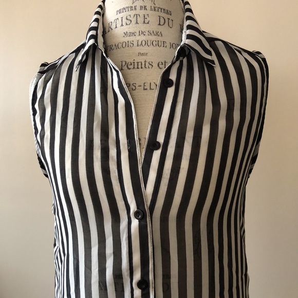 Sheer Sleeveless Blouse - Picture 10 of 12